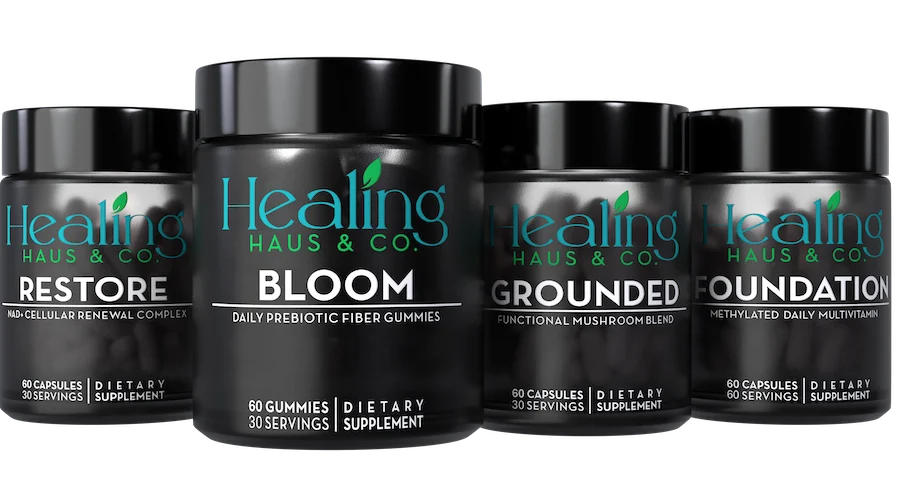Restore, Bloom, Grounded and Foundation jars together
