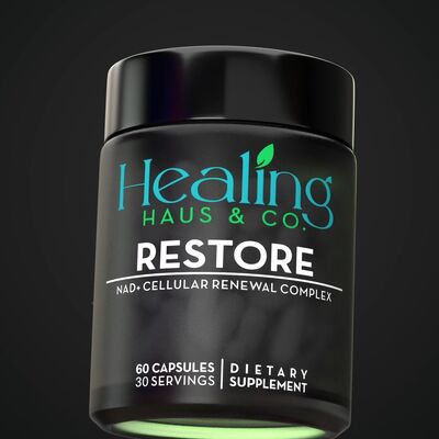 our formula matters. Four formulas, one daily routine: RESTORE for cellular vitality (NAD+ Cellular